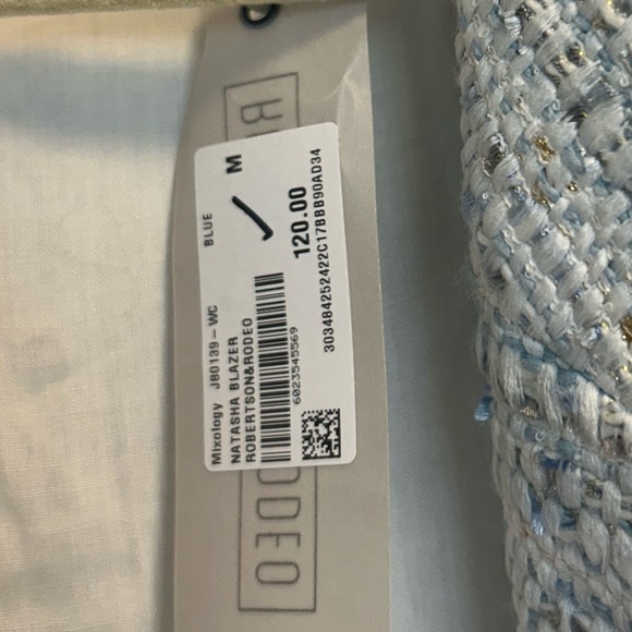 Tweed Pearl Button Blazer - Picture 6 of 6